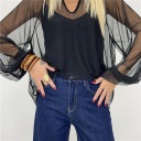 maglia due pezzi trasparente tulle